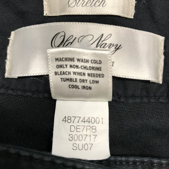 Old Navy Womens Black StretchMid Rise Flap Pocket Crop Pant Size 10 - Picture 5 of 6